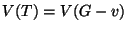 $V(T)=V(G-v)$